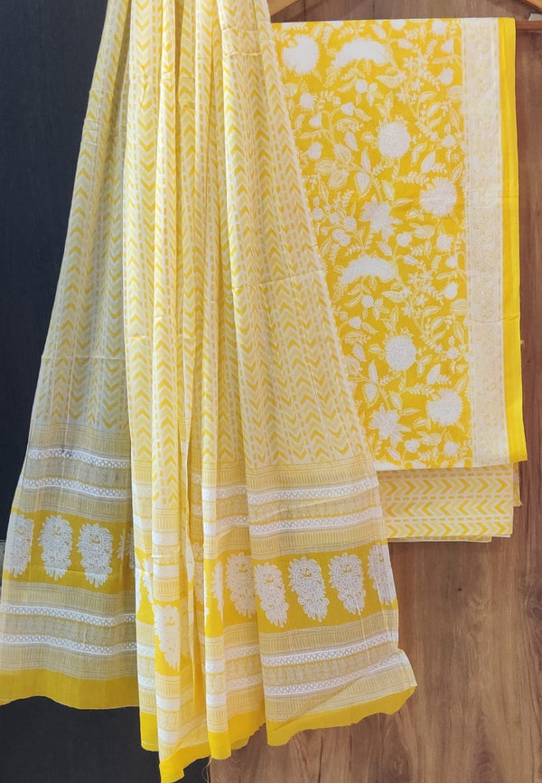 TRADITIONAL COTTON SUIT WITH  MULMUL  DUPPTA (MALYS249)