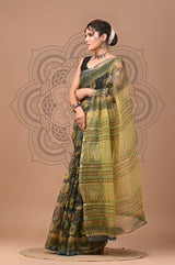 DESIGNER HAND BLOCK PRINTED KOTA DORIYA SILK SAREE(KDSYS31)