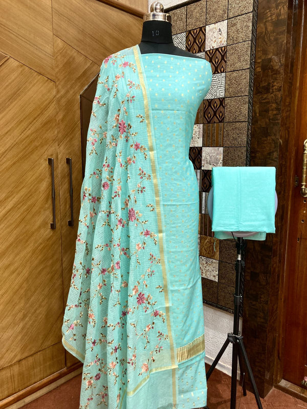 EXCLUSIVE BANARASI PURE MERCERISED SUIT (BPMYS09)