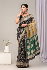 EXCLUSIVE HAND BLOCK PREMIUM MAHESWARI SILK SAREE ( MSYS28)