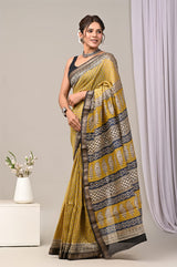 EXCLUSIVE HAND BLOCK PREMIUM MAHESWARI SILK SAREE ( MSYS20)