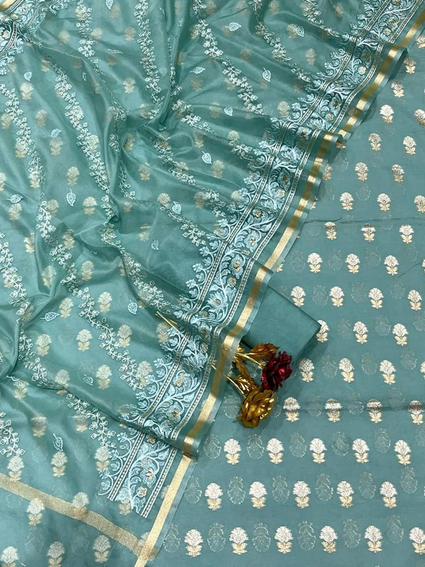 EXCLUSIVE BANARASI PURE MERCERISED SUIT (BPMYS05)