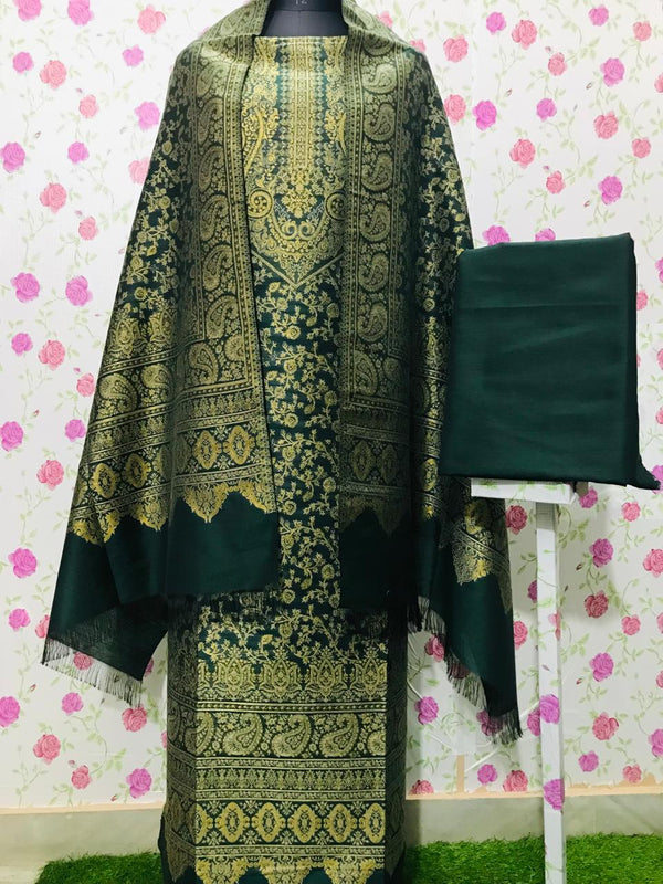 Exclusive Silk Modal Zari Work Kani Suit (SMZWKSYS07)