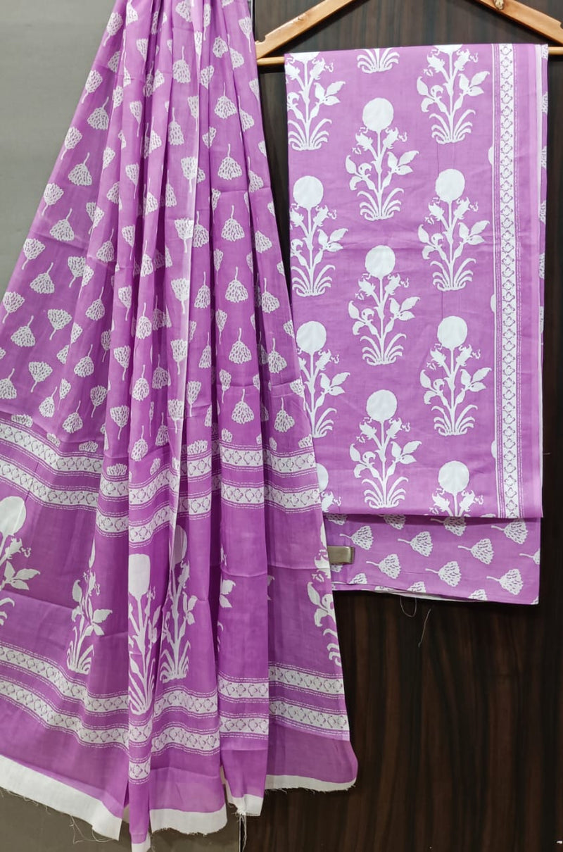 TRADITIONAL COTTON SUIT WITH MULMUL DUPPTA (MALYS279)