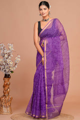 DESIGNER HAND BLOCK PRINTED KOTA DORIYA SILK SAREE(KDSYS32)