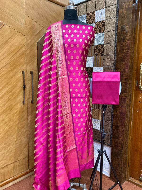 EXCLUSIVE BANARASI KATAN SILK SUIT WITH DUPATTA (BKSSYS08)