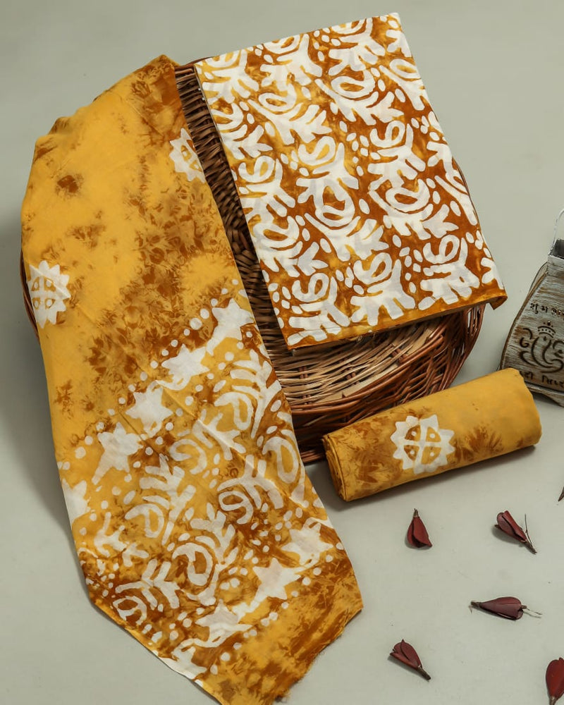 DESIGNER HAND BLOCK PRINT PURE COTTON SUIT WITH MULMUL DUPATTA (MALYS104)