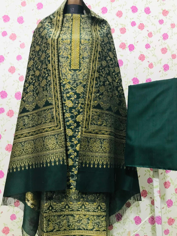 Exclusive Silk Modal Zari Work Kani Suit (SMZWKSYS05)