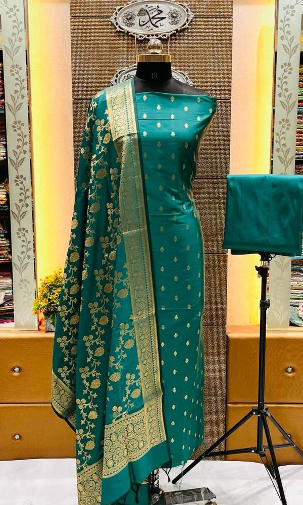 EXCLUSIVE BANARASI KATAN SILK SUIT WITH DUPATTA (BKSSYS02)