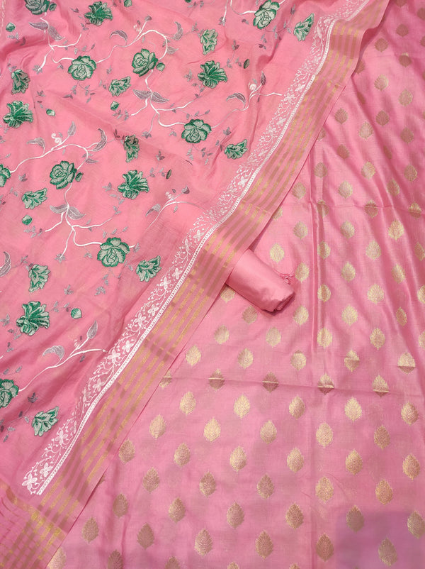 EXCLUSIVE BANARASI PURE COTTON SILK SUIT (BPCSSYS03)