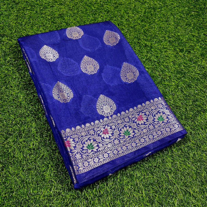 ELEGANT  BANARASI CHIFFON TAASHPHA SILK SAREE (BCSSYS03)