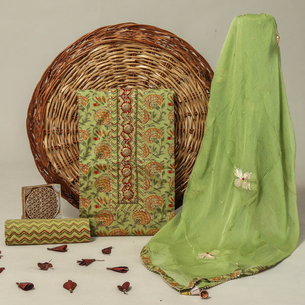 GOTA WORK SUIT SET WITH CHIFFION DUPATTA (GOTAYS72)